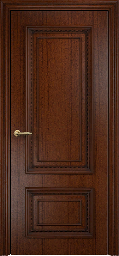 Дверь Оникс Мадрид красное дерево с черной патиной, глухая