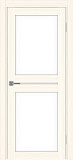 Дверь Эко 520.222 ясень светлый, lacobel белый