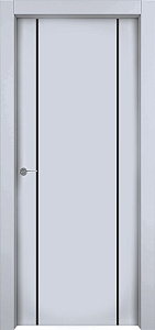 Недавно просмотренные - Дверь 1001-М2 эмаль RAL 7047, молдинг черный, глухая