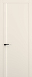 Дверь Z K14 полипропилен крем, молдинг черный, глухая