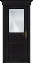 Недавно просмотренные - Дверь Статус CLASSIC 532 дуб черный, стекло сатинато с алмазной гравировкой грань