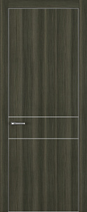 Недавно просмотренные - Дверь Z K16 toppan дуб темный, ALU кромка хром, молдинг серебро, глухая