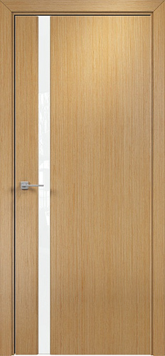 Дверь Оникс Престиж 1 дуб, триплекс белый