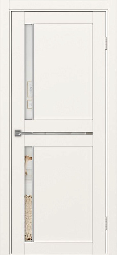 Дверь Эко 523.221 АПП бежевый молдинг SC, стеклопакет зеркало