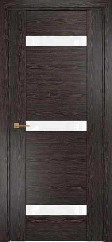 Дверь Оникс Парма 3 абрикос тангентальный, глухая лакобель RAL 0333