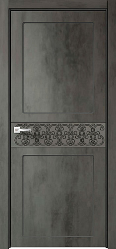 Дверь V Лоярд эмалит Севилья 07 бетон темный, глухая