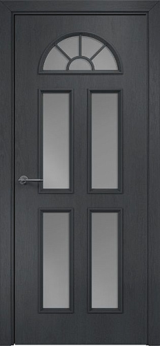 Дверь Оникс Бостон дуб графит, сатинат графит