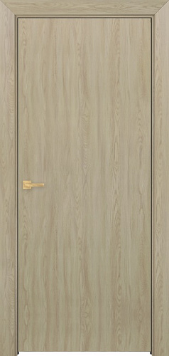 Дверь Оникс Гладкая PVC выбеленный дуб, глухая