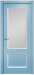 Недавно просмотренные - Дверь Оникс Тоскана 2 эмаль голубая/белая, сатинат белый