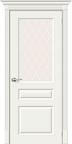 Недавно просмотренные - Дверь Скинни-15.1 эмаль Whitey, сатинато белое художественное "White Сrystal"