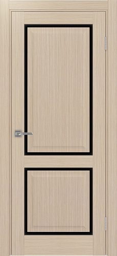 Дверь Эко 602С.2121 ОФ4 дуб беленый, lacobel черный