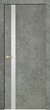Дверь Оникс Верона 1 бетон светлый, триплекс белый
