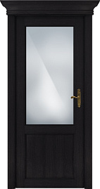 Недавно просмотренные - Дверь Статус CLASSIC 521 дуб черный, стекло сатинато белое матовое