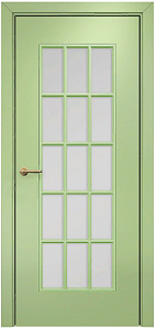Недавно просмотренные - Дверь Оникс Турин фрезерованная эмаль фисташковая, сатинато с решеткой №2