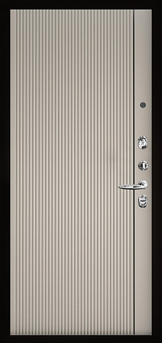 Панель внутренняя 16 мм Лайн 1, галечный серый, Эмаль