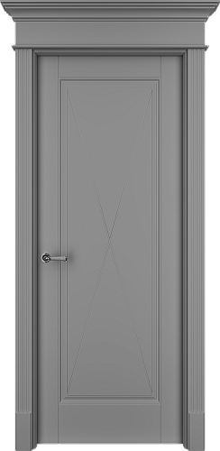 Дверь ТанХ эмаль серая, глухая