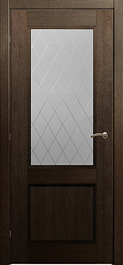 Недавно просмотренные - Дверь Краснодеревщик 3324 дуб шервуд, стекло матовое гравировка Кристалл