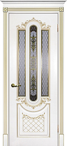 Недавно просмотренные - Дверь Текона эмаль Smalta 13 белый RAL 9003 патина золото, остекленная