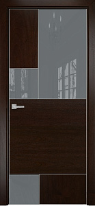 Недавно просмотренные - Дверь Оникс New York палисандр, глухая с вставкой лакобель RAL 7040