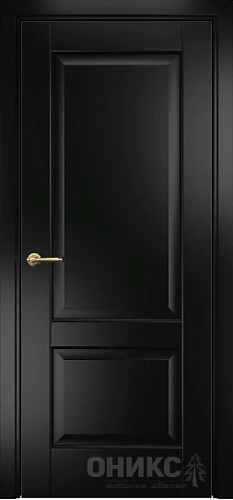 Дверь Оникс Марсель 2 эмаль черная, глухая