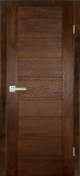 Дверь ДР массив дуба Хай-Тек №4 античный орех, глухая