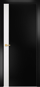 Недавно просмотренные - Дверь Оникс Дуо эмаль белая/эмаль черная по МДФ, триплекс черный