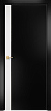 Дверь Оникс Дуо эмаль белая/эмаль черная по МДФ, триплекс черный