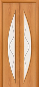 Схожие товары - Дверь Браво ламинированная 5Ф миланский орех, стекло белое художественное с фьюзингом