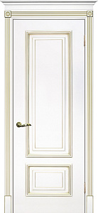 Недавно просмотренные - Дверь Текона эмаль Smalta 08 белый RAL 9003 патина золото, глухая