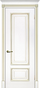 Недавно просмотренные - Дверь Текона эмаль Smalta 08 белый RAL 9003 патина золото, глухая