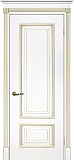 Дверь Текона эмаль Smalta 08 белый RAL 9003 патина золото, глухая