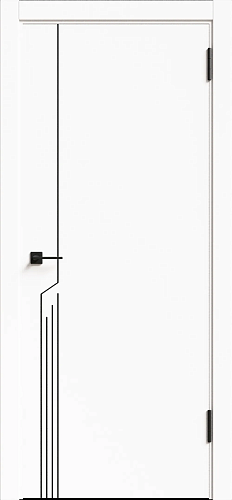 ДГ GПD-1 айс молдинг черный, глухая