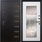 Недавно просмотренные - Входная металлическая дверь Лекс Витязь Черный шелк с зеркалом/панель №37 Волна Белый ясень