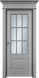 Дверь Оксф2с эмаль серая, сатинат