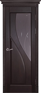 Недавно просмотренные - Дверь ОКА массив ольхи Даяна венге, стекло графит с фрезеровкой