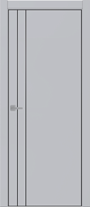 Недавно просмотренные - Дверь ДР Tamburat 4105 манхеттен AL кромка черная, молдинг черный, глухая