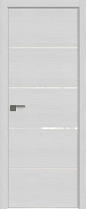 Недавно просмотренные - Дверь ProfilDoors 20ZN монблан, стекло белый лак, матовая алюминиевая кромка с 4-х сторон