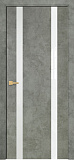 Дверь Оникс Верона 2 бетон светлый, триплекс белый