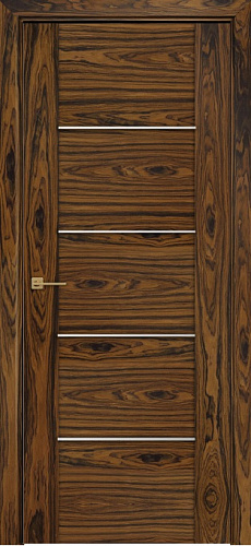 Дверь Оникс Парма бразильский палисандр, глухая с молдингом