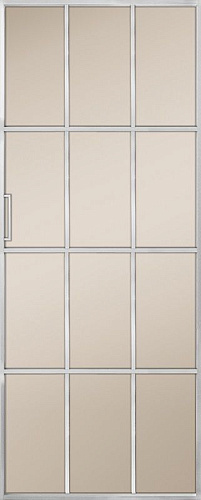 Перегородка Alum №10 хром, сатинат бронза