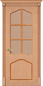 Недавно просмотренные - Дверь Браво Каролина дуб Ф-01, стекло "118" бронзовое