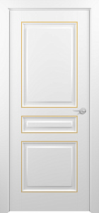 Недавно просмотренные - Дверь Z Ampir Т1 эмаль White patina Gold, глухая
