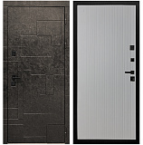 Входная дверь Матадор MX-1 Мамба терра антрацит /панель Вертикаль, силк маус