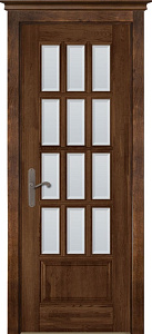 Недавно просмотренные - Дверь ОКА массив ольхи Лондон №1 античный орех, стекло матовое осветленное с фацетом