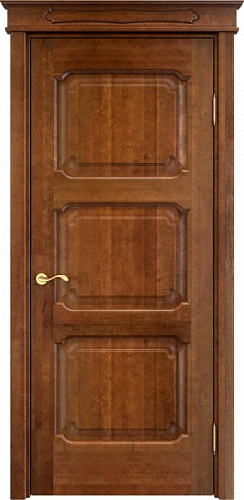 Дверь ПМЦ массив ольхи ОЛ7.3 коньяк, глухая