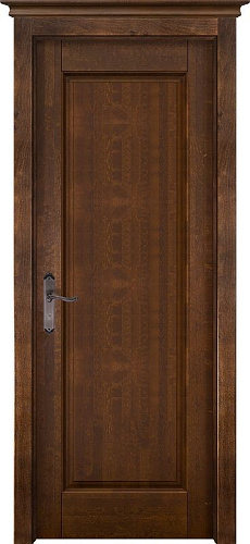 Дверь ОКА массив ольхи М-4 античный орех, глухая
