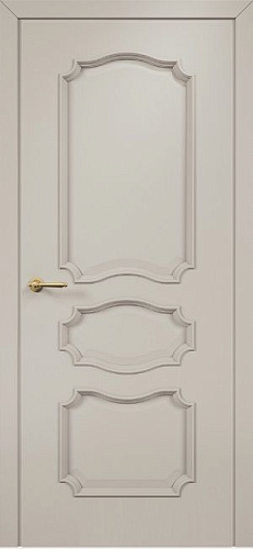 Дверь Оникс Барселона эмаль латте по МДФ, глухая