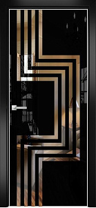 Недавно просмотренные - Дверь Оникс Арт, лакобель черный RAL 9005, зеркало №2