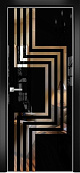 Схожие товары - Дверь Оникс Арт, лакобель черный RAL 9005, зеркало №2