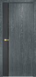 Дверь Оникс Дуо дуб графит/седой дуб, триплекс черный